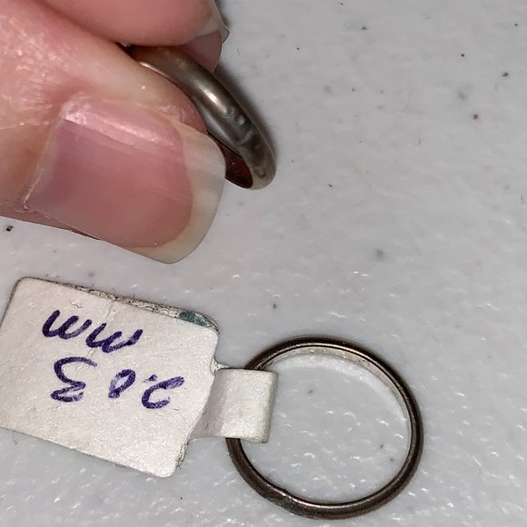 1/2 2 mm Sterling Silver Plain Band Ring - Picture 1 of 9